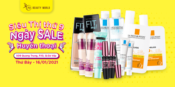 CỰC SỐC: AB Beauty World tặng quà trị giá 1 TRIỆU mừng khai trương siêu thị thứ 9 tại Gò Vấp