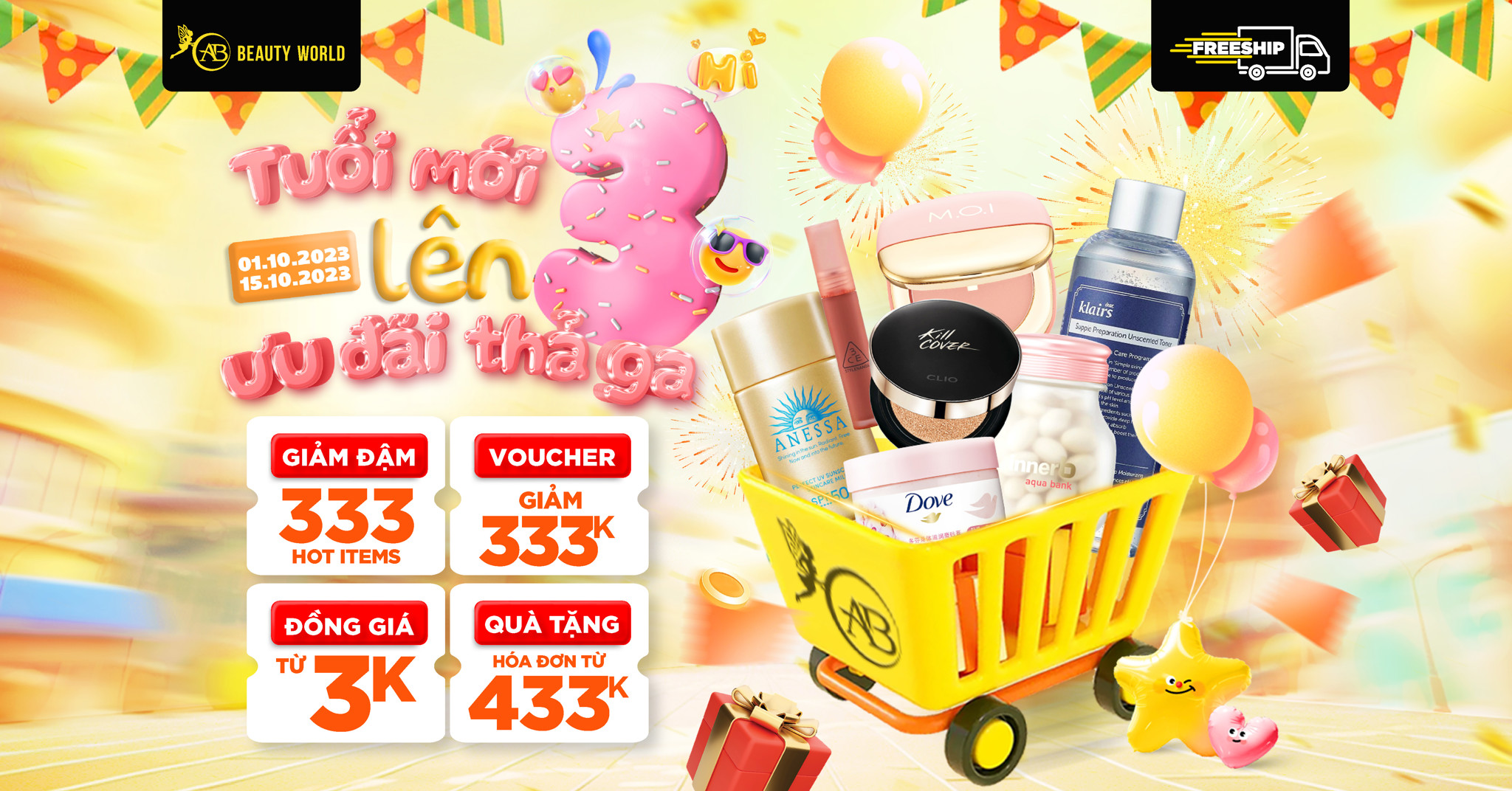 TUỔI MỚI LÊN 3 - ƯU ĐÃI THẢ GA