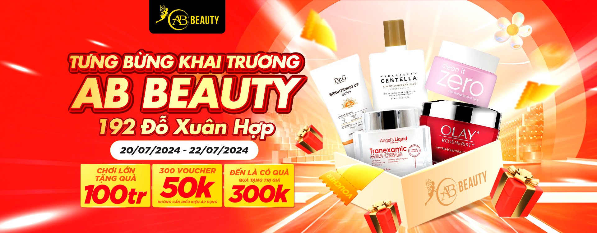Khai Trương Chi Nhánh AB Beauty Đỗ Xuân Hợp Với Nhiều Quà Tặng Hấp Dẫn