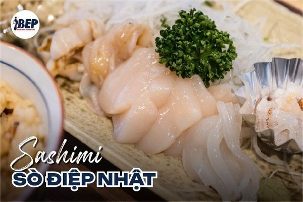 sashimi sò điệp nhật