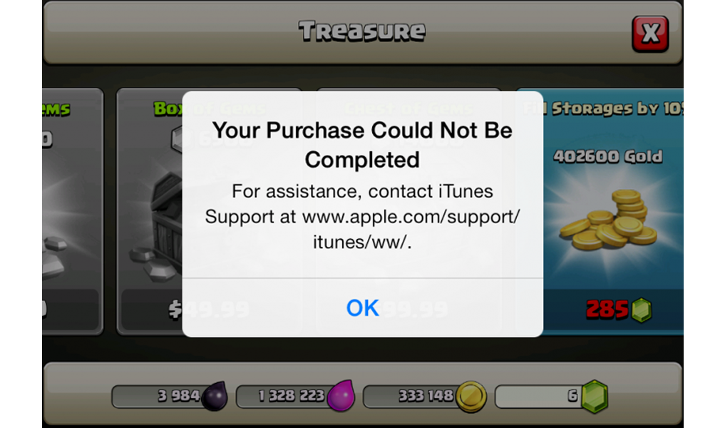 Khắc Phục Lỗi Khi Mua Game, Ứng Dụng Trên iTunes App Store
