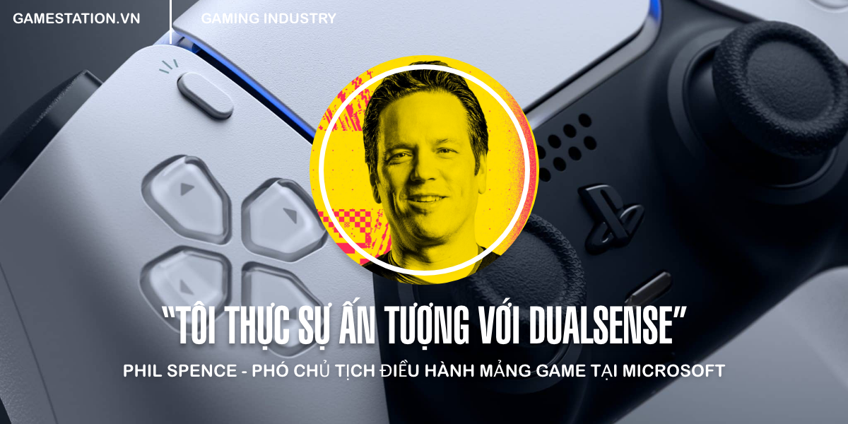 Tay cầm DualSense của PS5 thực sự đã gây ấn tượng với Phil Spencer
