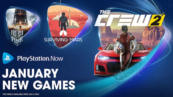 PlayStation Now bổ sung The Crew 2, Surviving Mars, và Frostpunk: Console Edition  trong tháng 1