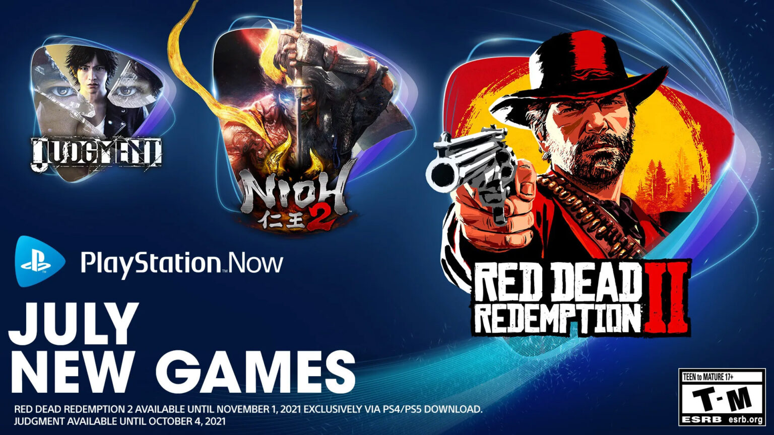 PlayStation Now tháng 7 bổ sung God of War, Judgment, Nioh 2, Red Dead Redemption 2