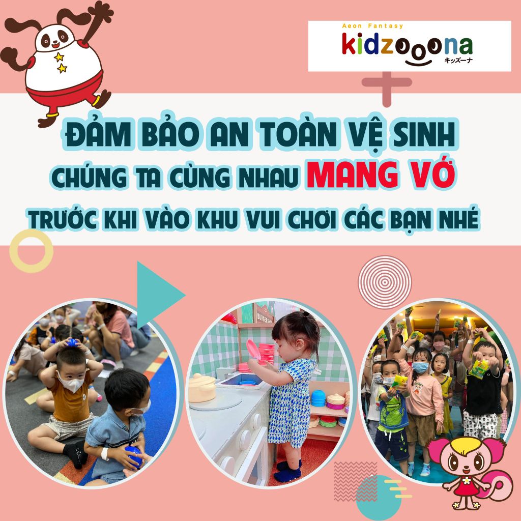 QUY ĐỊNH CHUNG KHI VÀO KHU VUI CHƠI KIDZOOONA