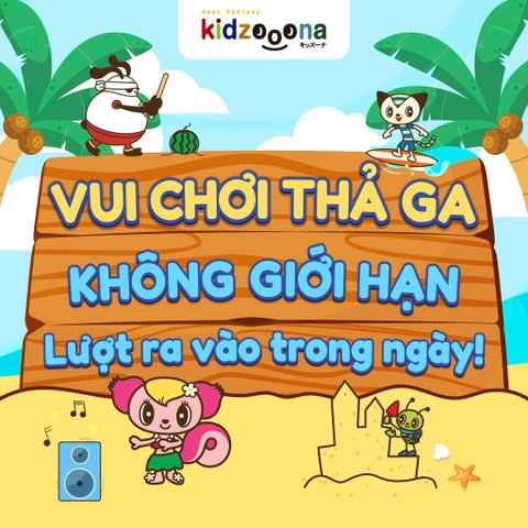 TỔNG HỢP KHUYẾN MÃI THÁNG 7 CỰC HOT TẠI KIDZOOONA