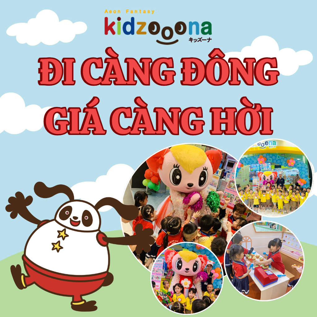 CHƯƠNG TRÌNH ƯU ĐÃI KHÁCH ĐOÀN TẠI KIDZOOONA