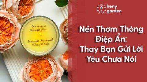 Nến Thơm Thông Điệp Ẩn: Gửi Yêu Thương, Thêm Gắn Kết