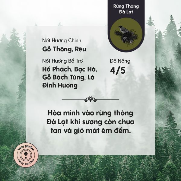 Tinh dầu thơm phối hương Da Lat Forest