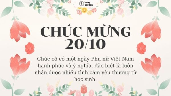 những hình ảnh ngày 20/10 ý nghĩa cho cô giáo