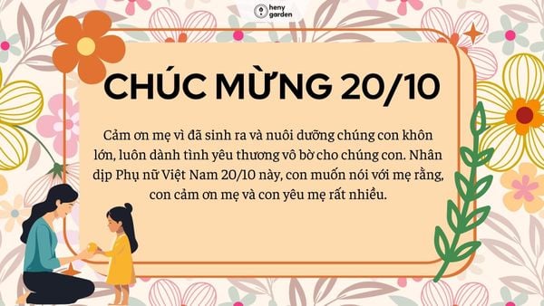 những hình ảnh 20/10 đẹp và ý nghĩa cho mẹ