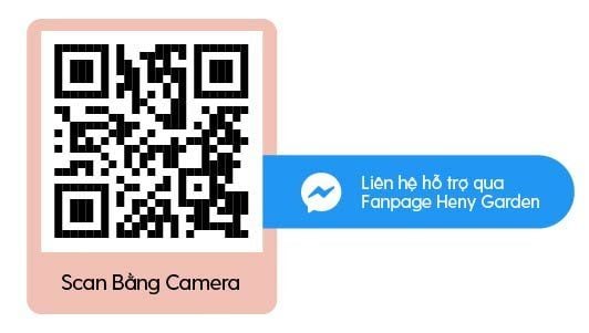 Bạn có thể click vào tấm hình trên để vào trực tiếp kênh chat tại Fanpage Heny Garden