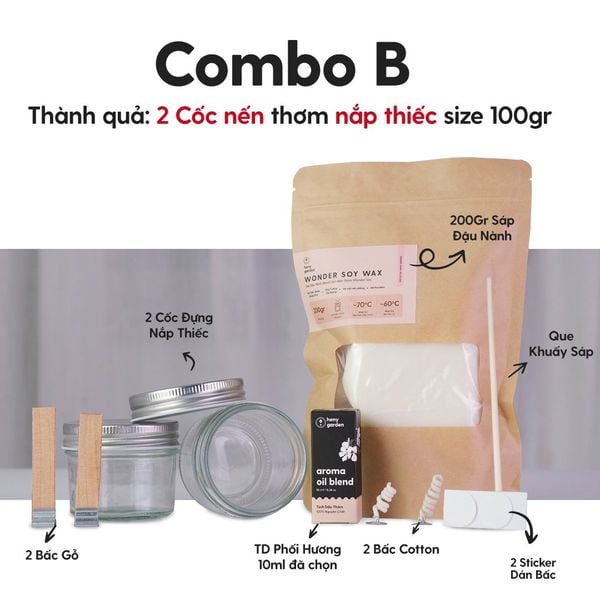 combo B làm nến