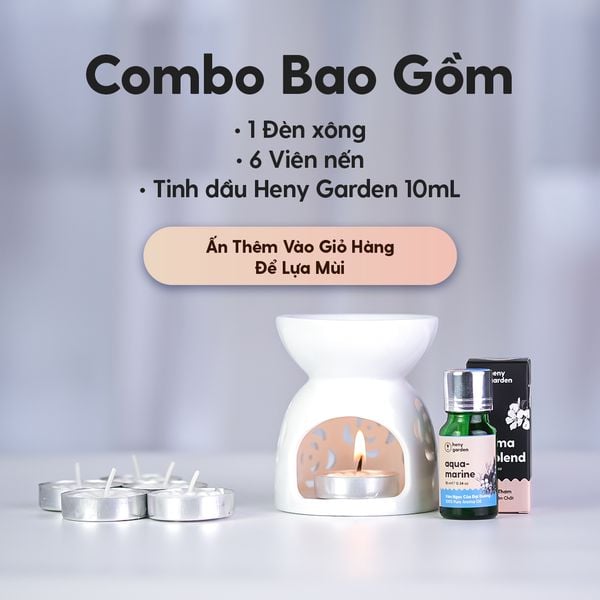 đèn xông tinh dầu bằng nến