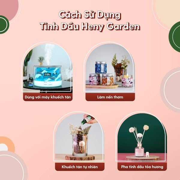 cách sử dụng tinh dầu