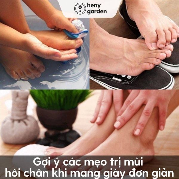 Gợi ý các mẹo trị mùi hôi chân khi mang giày đơn giản