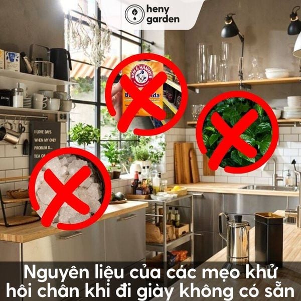 Nguyên liệu của các mẹo khử hôi chân khi đi giày không có sẵn