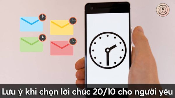 lựa thời điểm phù hợp để gửi lời chúc 20/10 cho người yêu