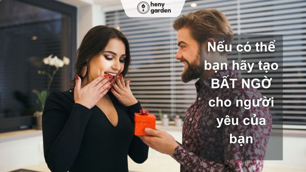 Tạo bất ngờ cho người yêu bằng món quà