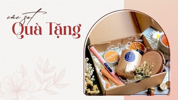 set quà tặng sinh nhật nến thơm heny garden