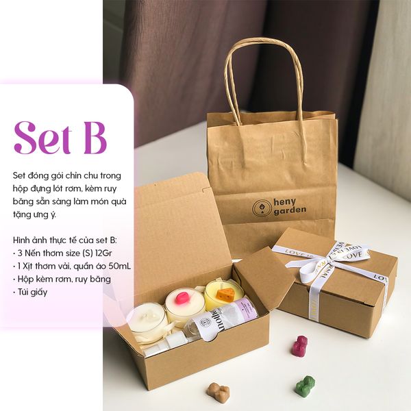 set quà tặng nến thơm