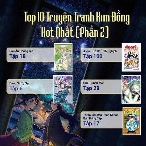 Top 10 Truyện Tranh Kim Đồng Hot Nhất Tháng 4 (Phần 2)