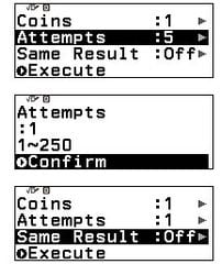 cách chơi trò chơi tung đồng xu bằng máy tính casio fx880