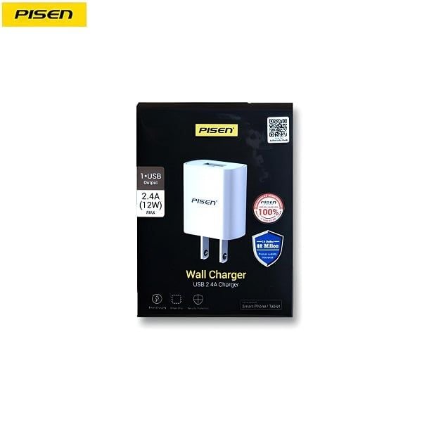 Cốc Sạc PISEN USB 2.4A - 12W (618062)