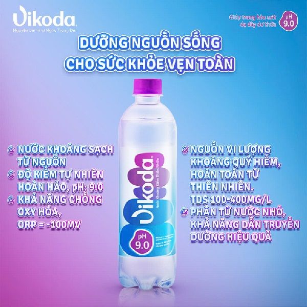 nước khoáng kiềm thiên nhiên Vikoda