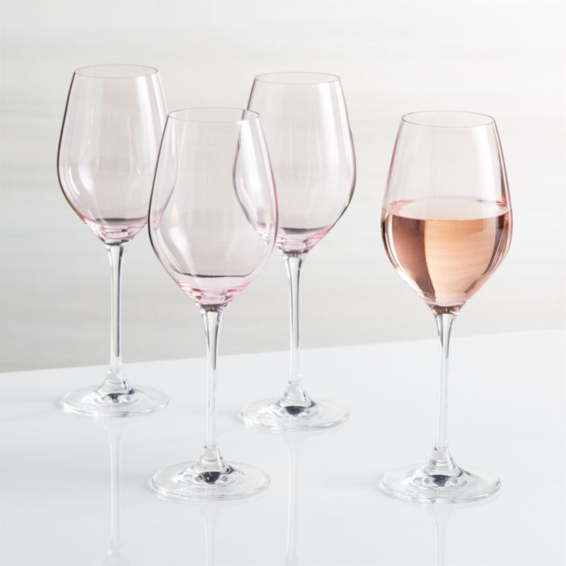 Ly uống rượu vang hồng Rose Wine