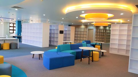 Thiết kế nội  thư viện Trường Quốc Tế BIS (Library - British International School - Secondary Campus)