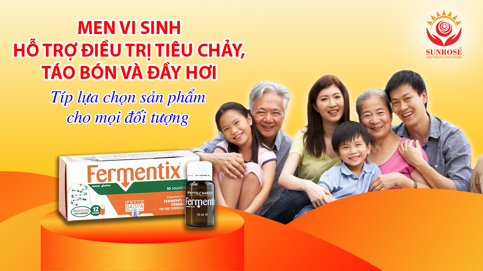 MEN VI SINH Hỗ Trợ Điều Trị Tiêu Chảy, Táo Bón