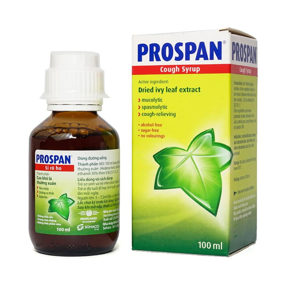 Hướng dẫn sử dụng thuốc ho Prospan dạng siro, viên ngậm cho trẻ - sunrose.vn