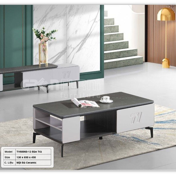 Bàn Trà Mặt Đá Hiện Đại GR060