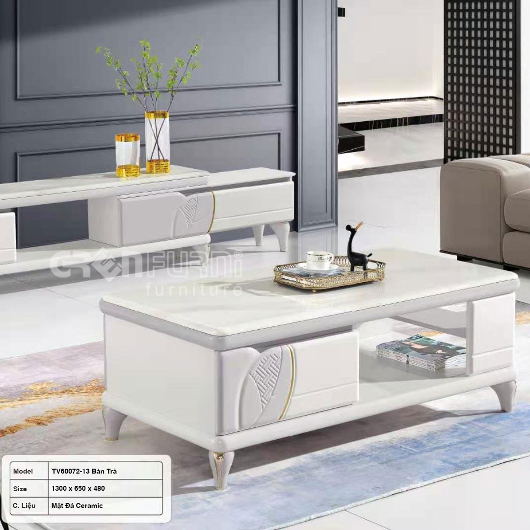 Bàn Trà Mặt Đá Hiện Đại GR072