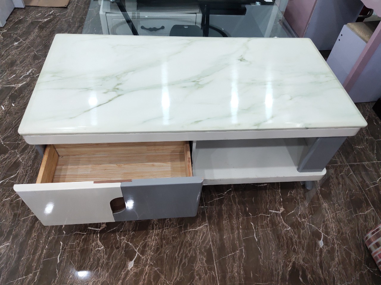 Bàn trà mặt đá 1m2 giá rẻ GR312