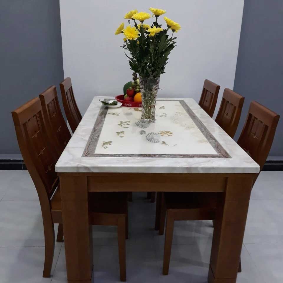 Bộ Bàn Ăn Mặt Đá GR058