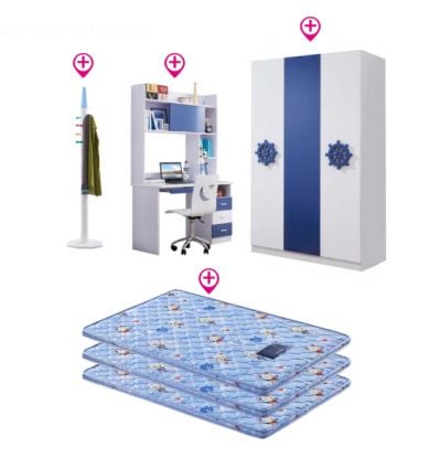 Bộ giường tầng trẻ em nhập khẩu GR611