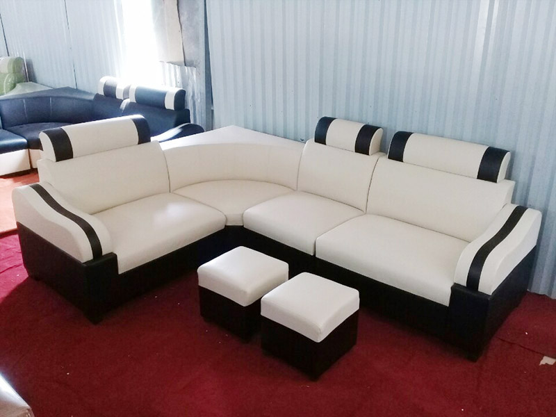 sofa phòng khách màu trắng