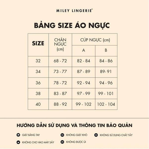 cách chọn size áo ngực cúp ngang