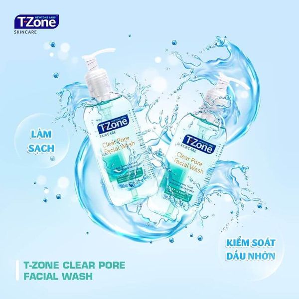 Gel Rửa Mặt Ngừa Mụn Newtons Labs T-Zone Clear Pore Facial Wash – Lam