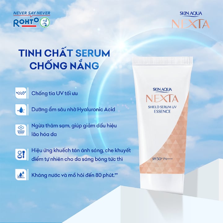 Tinh Chất Chống Nắng Hỗ Trợ Ngừa Sạm Nám Cho Mọi Loại Da Sunplay Skin Aqua  Nexta Shield Serum Uv Essence SPF 50+ PA++++