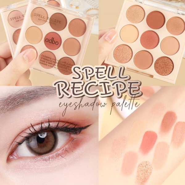 Bảng Phấn Mắt 9 Ô Odbo Spell Recipe Eye Color Palette – Lam Thảo Cosmetics