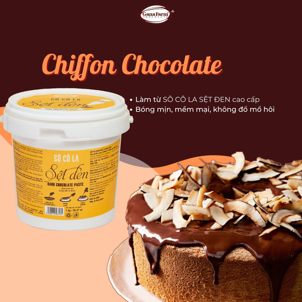 Cách làm bánh Chiffon Chocolate vừa đẹp vừa tinh tế