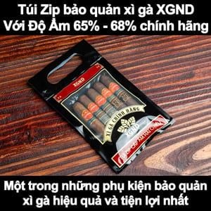 Phụ Kiện Xì Gà Mà Bạn Nên Có - Túi Zip Giữ Ẩm Bảo Quản Xì Gà XGND