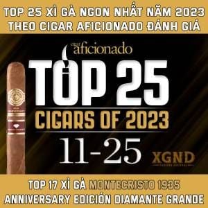 Top 25 Dòng Xì Gà Ngon Nhất 2023 - Montecristo 1935 Dành Vị Trí Thứ 17