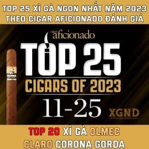 Top 25 Xì Gà Ngon Nhất Của Năm 2023 - Xì Gà Olmec Lọt Top 20