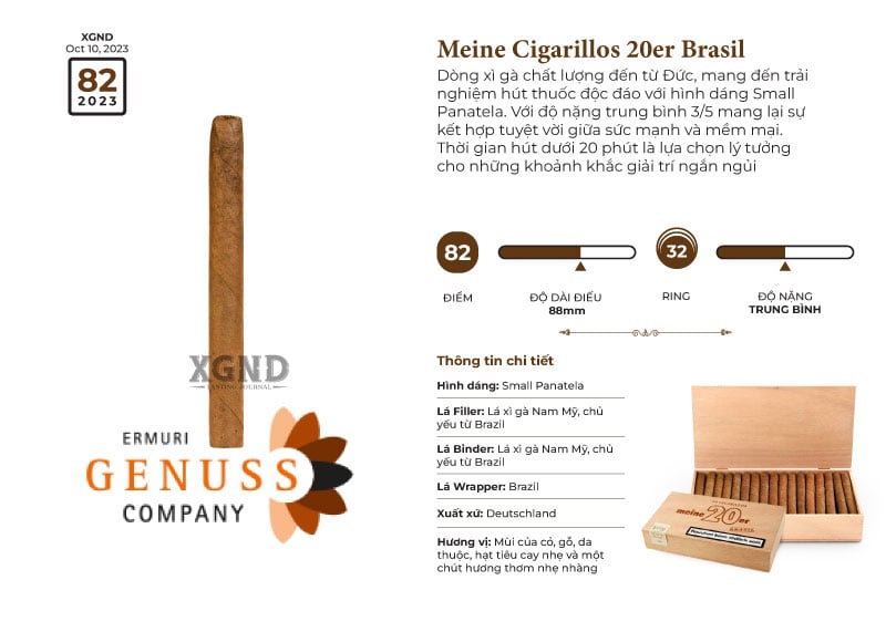 Cigar Meine Cigarillos 20er Brasil - Xì Gà Chính Hãng