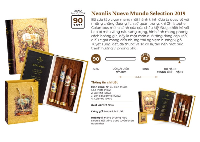 Cigar Neonlis Nuevo Mundo Selection 2019 - Xì Gà Chính Hãng