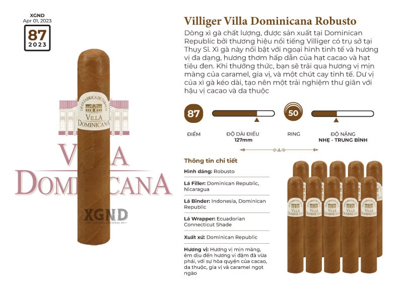 Cigar Villiger Villa Dominicana Robusto